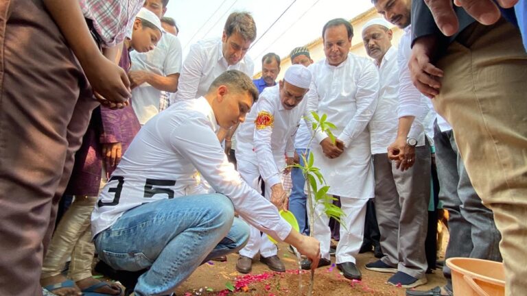Home Minister Mahmood Ali planted saplings on his birthday