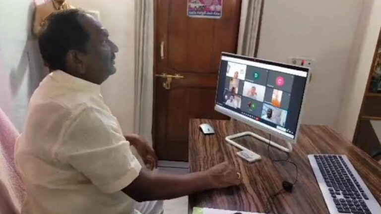 Minister Koppula Eshwar video conference with District Collectors on implementation of Dalit Bandhu