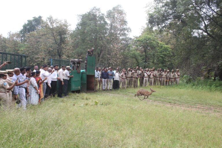 Wildlife workshop at Jannaram, Kawal tiger reserve