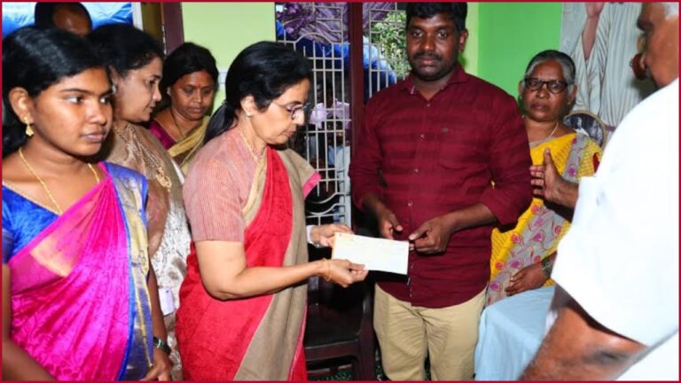 Nara Bhuvaneshwari visited the activist's family