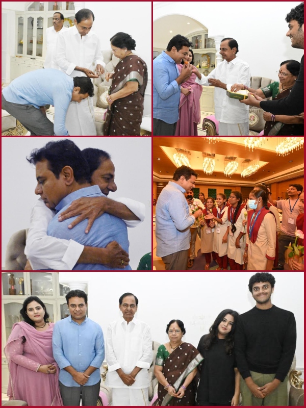 KCR blessings to KTR