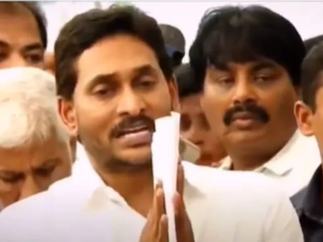 Jagan pleaded with folded hands