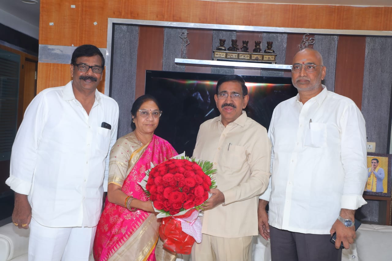 Anam couple met Minister Narayan