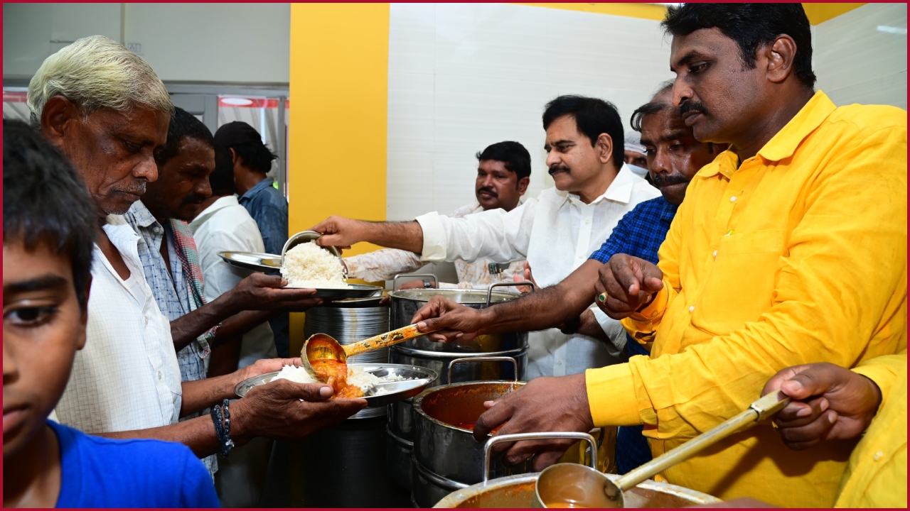 Devineni Uma who started Anna Canteen in Nandigama