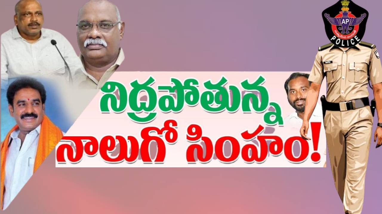 The fourth lion is sleeping