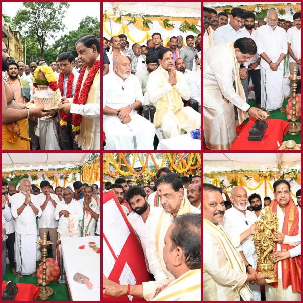 Reconstruction work of Sri Siddheshwara Swamy Temple in a phased manner