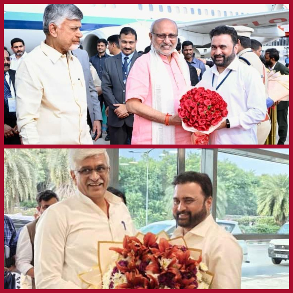Governor, CM extend grand welcome to Vice President