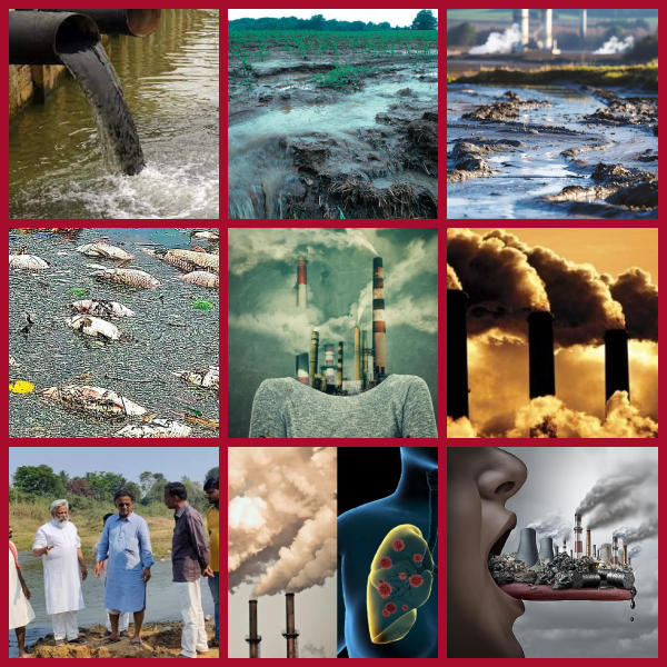 Pollution devouring the fields