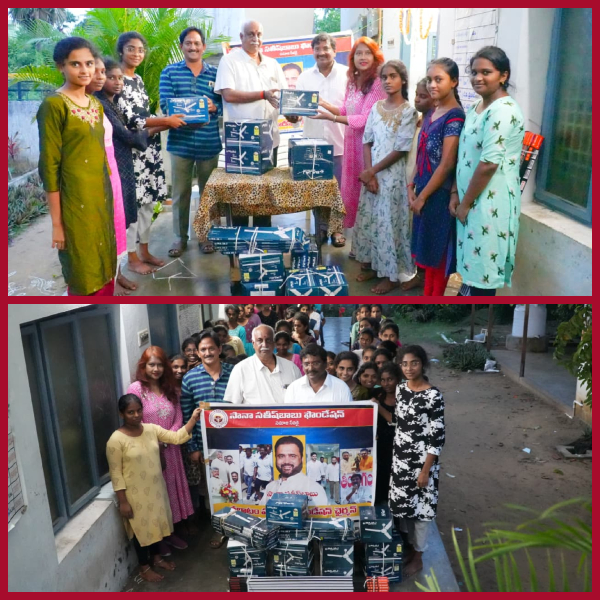 Sana Satish Babu Foundation donates fans and tube lights to BC Girls' Hostel