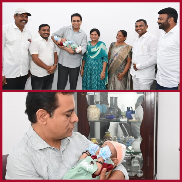 The couple who got their son named by KTR