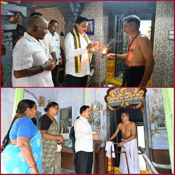 Will contribute to the development of the temple