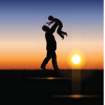 This illustration is a background of the text for "Father's Day".