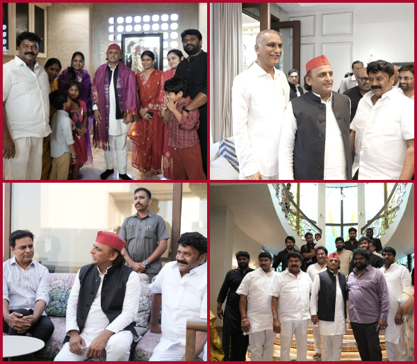 Akhilesh Yadav to Talasani residence