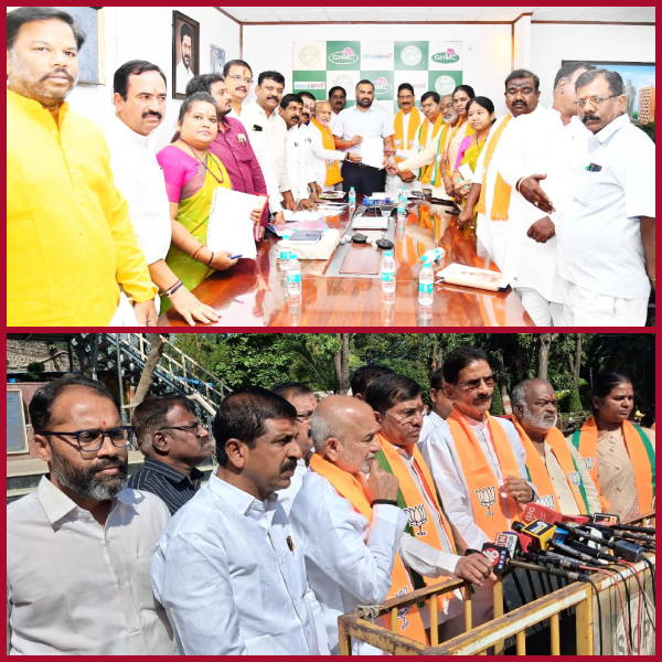 BJP leaders meet with Commissioner on division of wards