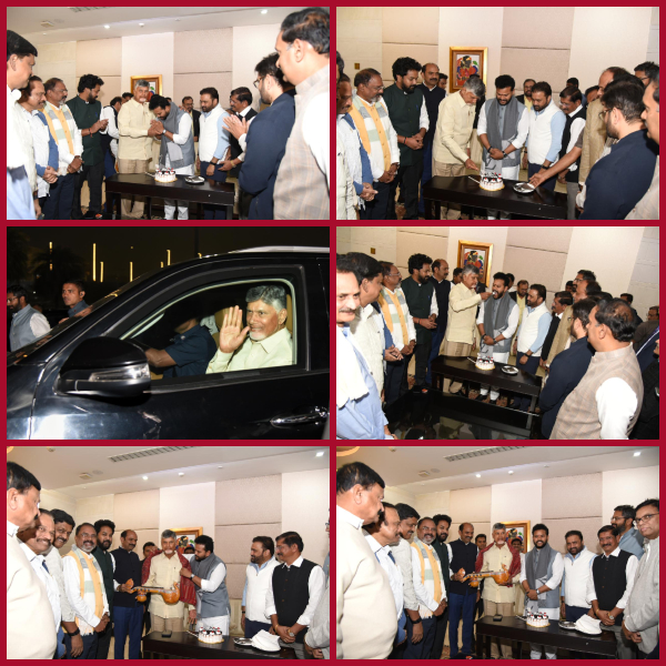 Babu's birthday wishes to Rammohan Naidu