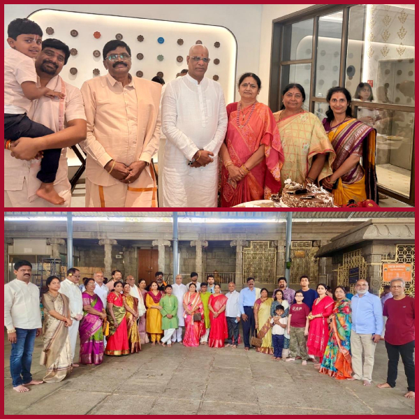 MP Vaddiraju visits Kanipakam temple