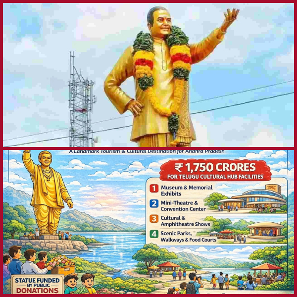 The self-respect of the Telugu nation is at its peak in Amaravati with the treasure of love!