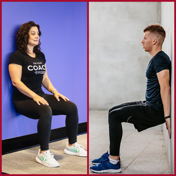 2 minutes of wall chair a day.. an amazing health tip