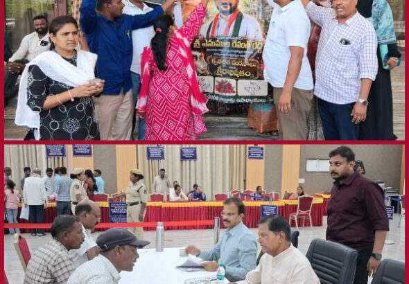 2008 DSC teachers anointing the portrait of Revanth Reddy