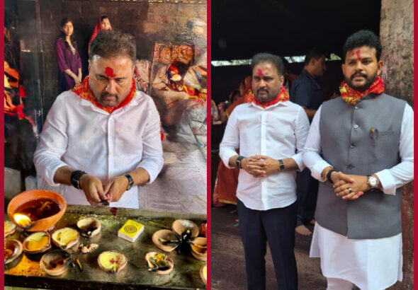 MP Sana Satish Babu visits Sri Kamakhya Devi temple